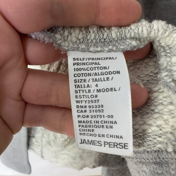 James Perse Standard Women's 4 Gray Open Cardigan Light Jacket One Button - Picture 6 of 7